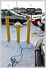 Parking lot of Walmart and basically everywhere - each parking stall has electric outlets for cars to plug into.