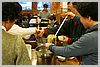 At the China 1 Buffet - self-serving from a pot of seafood noodles