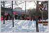 A anti-war/peace rally in the public park