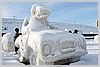 We were a little late for the snow sculpture exhibit, next to the Anchorage train depot