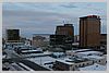 View of downtown Anchorage as the sun rose slowly