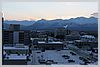 View of downtown Anchorage as the sun rose slowly