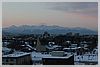 View of downtown Anchorage as the sun rose slowly