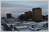 View of downtown Anchorage as the sun rose slowly